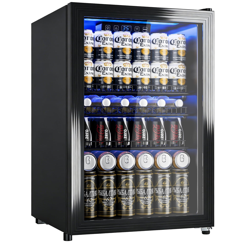 Beverage Refrigerator Cooler with Glass Door