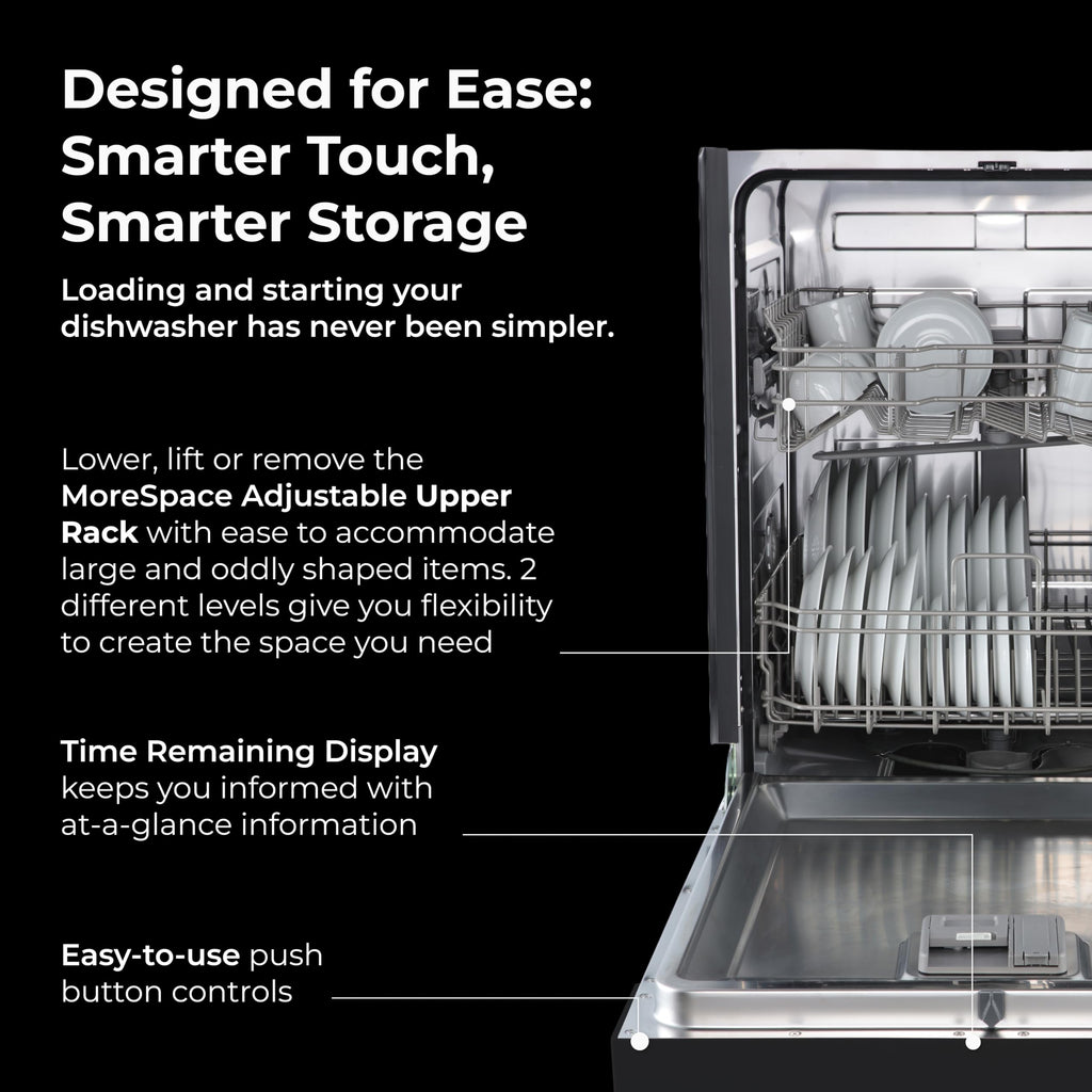 24" Hybrid Tub Dishwasher - 12 Place Settings