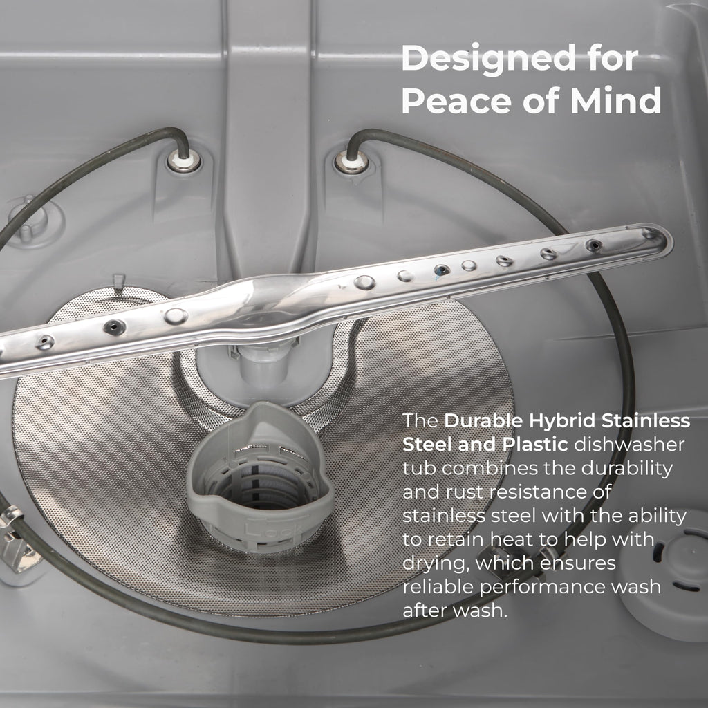 24" Hybrid Tub Dishwasher - 12 Place Settings